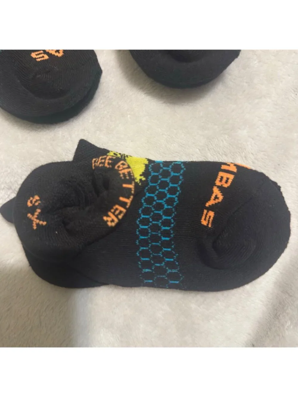 Bombas Bee Better XS Ankle‎ Socks Black  Yellow Bee Honeycomb Design Pack Of 5